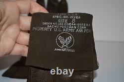 Us Wwii Army Air Force B-3a Leather Flying Gloves Original Size 8