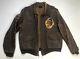 Vintage Drawing Ww2 Type A-2 Us Air Force 36th Fighter Squadron Men's Jacket