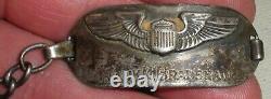 VINTAGE WORLD WAR 2 WW2 ARMY AIR FORCE DATE1943 STERLING SILVER ID BRACELET tuvi