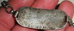 VINTAGE WORLD WAR 2 WW2 ARMY AIR FORCE DATE1943 STERLING SILVER ID BRACELET tuvi