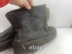 VINTAGE WW2 ERA PILOTS WINTER BOOTS TYPE A -6 ARMY AIR FORCE MILITARY X-Large