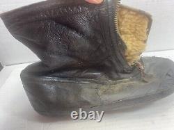 VINTAGE WW2 ERA PILOTS WINTER BOOTS TYPE A -6 ARMY AIR FORCE MILITARY X-Large