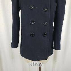 VINTAGE WW2 US Army Air Force Double Breasted Wool Peacoat Jacket Womens XS S