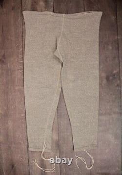 VTG 1940s WW2 US Army Air Force Heathered Grey Sweatpants Sz XL WWII 40s