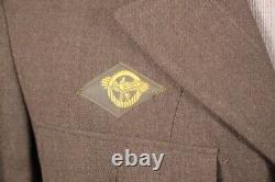 VTG WWII US Army 10th Air Force Tunic Jacket With Bullion CBI Patch WW2 Uniform