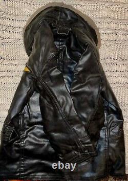 Vintage 1940-50 Kid's USA Military Leather Jacket With Ww2 Army Air Force Patch