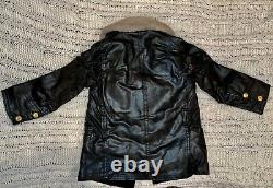 Vintage 1940-50 Kid's USA Military Leather Jacket With Ww2 Army Air Force Patch