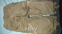 Vintage 1940's US ARMY AIR FORCE TYPE A-9 EXTREME COLD PANTS size 38 and Jacket