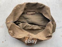 Vintage 1940's WW2 US Army Air Force Aviator Kit Bag 2x Talon Zippers AN6505