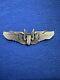 Vintage 1940s Original Ww2 Us Army Air Force Aerial Gunner Wings 3 Pin Sterling