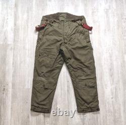 Vintage 1940s WWII Era Type A-9 US Army Air Force Bomber Crew Lined Cargo Pants