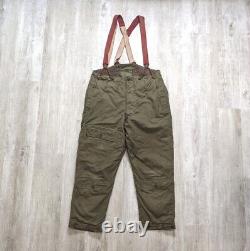 Vintage 1940s WWII Era Type A-9 US Army Air Force Bomber Crew Lined Cargo Pants