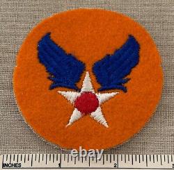 Vintage 1940s WWII US UNITED STATES Army Air Force PATCH Reverse Color Badge