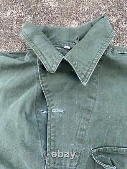 Vintage 40s 30s WWII Herringbone HBT 13 Star Army Military Air Force Flight Suit