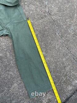 Vintage 40s 30s WWII Herringbone HBT 13 Star Army Military Air Force Flight Suit