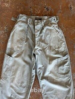 Vintage 50s USAF Utility Military Mechanic Trouser Pants US Air Force Size 30x28