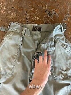 Vintage 50s USAF Utility Military Mechanic Trouser Pants US Air Force Size 30x28