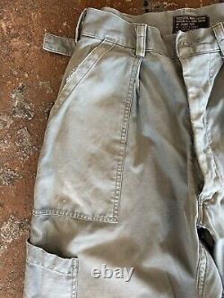 Vintage 50s USAF Utility Military Mechanic Trouser Pants US Air Force Size 30x28