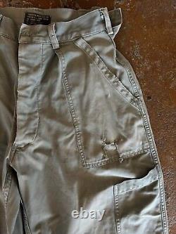 Vintage 50s USAF Utility Military Mechanic Trouser Pants US Air Force Size 30x28