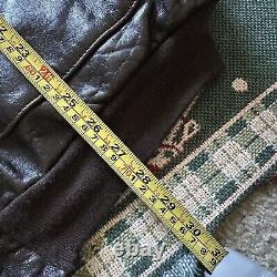 Vintage AVIREX TYPE A-2 Leather Flight Jacket US Military Air Force Large Brown