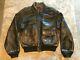 Vintage Avirex Us Army Air Forces Type-2 Brown Worn Leather Flight Jacket Size L