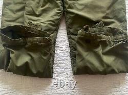 Vintage Air Forces US Army Fur Lined Pants A-10 Size 38 Metro Sportswear READ
