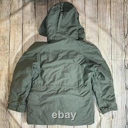 Vintage Army Air Force Extreme Cold Weather Parka Fur Hooded Jacket N-3B Mens S