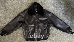Vintage Authentic US Army Air Force Leather Flight Jacket Bomber Type A-2 RARE