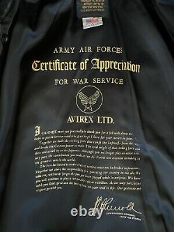 Vintage Authentic US Army Air Force Leather Flight Jacket Bomber Type A-2 RARE