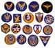 Vintage Authentic Wwii Us Army Mixed Air Corps Air Force 39 Patch Collection -a