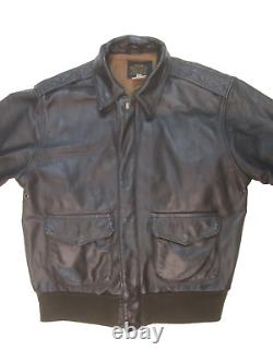 Vintage Avirex Type A-2 US Army Air Forces Leather Jacket Talon sz 40 Made in US