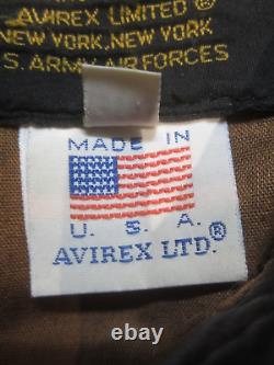 Vintage Avirex Type A-2 US Army Air Forces Leather Jacket Talon sz 40 Made in US