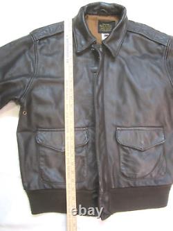 Vintage Avirex Type A-2 US Army Air Forces Leather Jacket Talon sz 40 Made in US