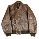 Vintage Avirex Type B-15 Us Army Air Forces Leather Flight Jacket Medium Brown