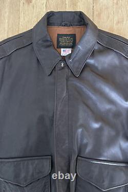 Vintage Avirex U. S. Army Air Forces Type A-2 Leather Bomber Jacket Men's 44