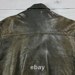 Vintage Avirex US Army Air Force Leather Flight Jacket Bomber Type A-2 XL