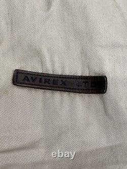 Vintage Avirex US Army Air Forces A-2 Distressed Bomber Jacket Tan Mens Size L