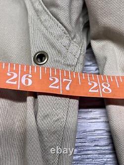 Vintage Avirex US Army Air Forces A-2 Distressed Bomber Jacket Tan Mens Size L