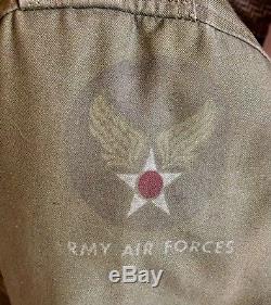 Vintage B-11 Air Force jacket Alpaca hood Military WWII US Army Air Force