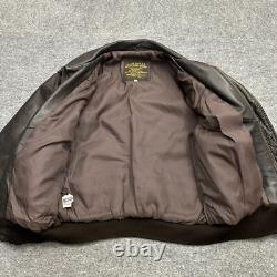 Vintage Excelled US Army Air Force Leather Flyers Bomber Jacket Type A-2 Small
