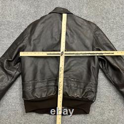 Vintage Excelled US Army Air Force Leather Flyers Bomber Jacket Type A-2 Small