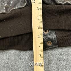 Vintage Excelled US Army Air Force Leather Flyers Bomber Jacket Type A-2 Small