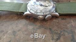 Vintage Longines Weems Pilot Watch Wristwatch 1943 Military USN Air Force Army