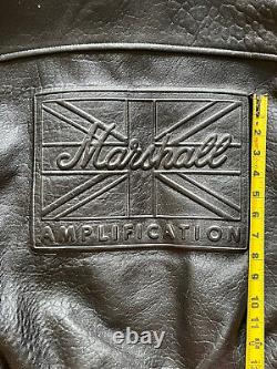 Vintage MARSHALL AMP USA Army Air Force Leather Flight Jacket STRANGER THINGS