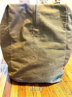 Vintage Military Army Air Force Aviator 2 Zipper Kit Bag AN-6505-1 WWII Era