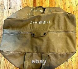 Vintage Military Army Air Force Aviator 2 Zipper Kit Bag AN-6505-1 WWII Era