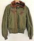 Vintage Military Green Bomber Jacket 5a Type B Size 38 Flying Air Force Army