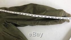 Vintage Military Green BOMBER Jacket 5A Type B size 38 FLYING Air Force ARMY