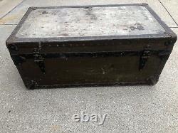 Vintage Military Storage Chest Army Trunk US army Air Force US Foot Locker 1950s