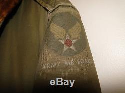 Vintage Original Ww2 Us Army Air Forces Usaaf Flight Jacket B-10 B15 Size. 40